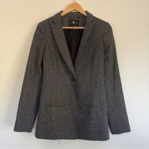 7 for all Mankind long Blazer in gray Size: XS
